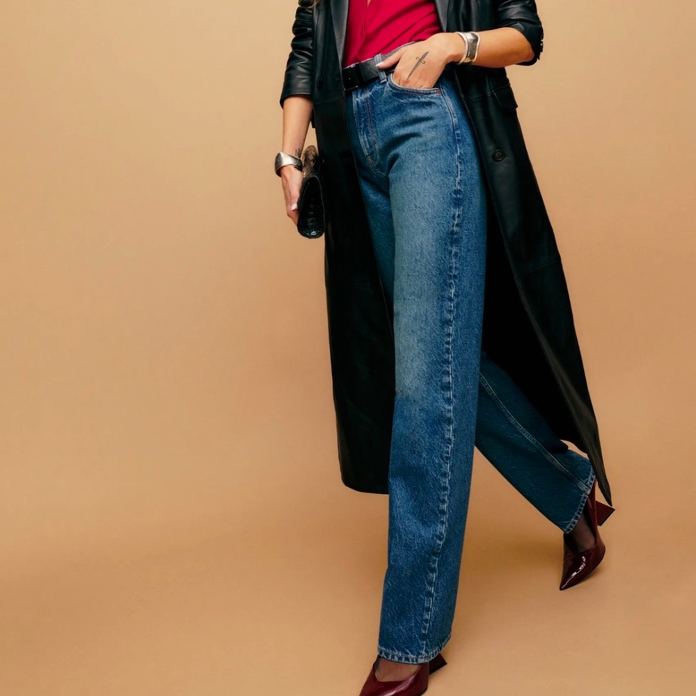 New & never worn Reformation Abby High Rise Straight Jeans